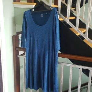 Toad &Co. Real 3/4 sleeve cotton dress XL